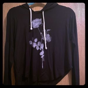 Soft and sexy hooded shirt